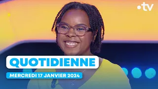 Emission Quotidienne du Mercredi 17 Janvier 2024 - Questions pour un Champion