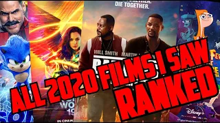 All 10 Movies I saw in 2020 Ranked!