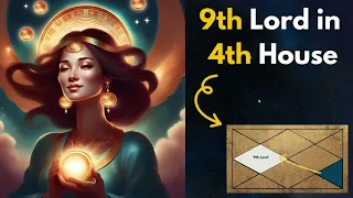 9TH LORD of Luck & Fortune in 4TH HOUSE of a Birth Chart in Vedic Astrology | Soma Vedic Astrology