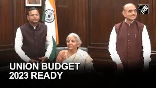 Finance Minister Nirmala Sitharaman gives finishing touches to Union Budget 2023