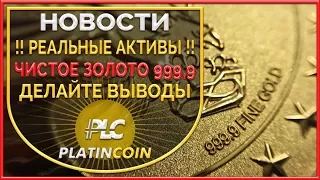 Золотые монеты - активы ¦ Криптосистема PlatinCoin ¦ PLC Платинкоин ¦ Platin Genesis Алекс Райнхардт