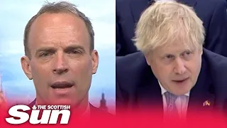 Boris Johnson & Dominic Raab seem at odds over 20 fixed penalty notices issued over lockdown parties