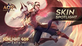 Zata Sunlight God Skin Spotlight - Garena AOV (Arena of Valor)