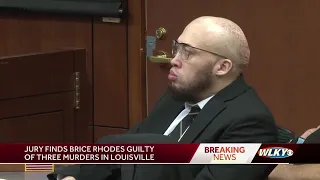 Jury finds Brice Rhodes guilty on all counts in triple murder case