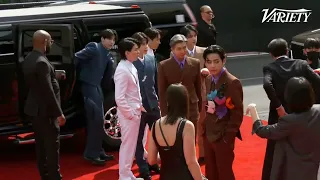 BTS ARRIVES AT 64TH GRAMMYs AWARDS