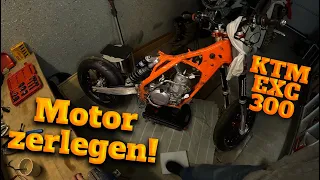 Motor wird zerlegt! KTM EXC 300 Supermoto Winterprojekt! | @LuisBrygala