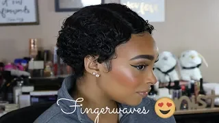 FINGERWAVES ON A $21 WIG? HOW TO GET BOMB DEFINED FINGERWAVES ON A SHORT HUMAN HAIR WIG