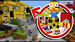 NOS CONVERTIMOS EN BEBES Y DESTRUIMOS PLATANOVILLA EN MINECRAFT 🍌👶