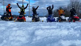 Snowmobile Trail Riding - U.P. Trip Part 1