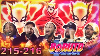 Baryon Mode Naruto! Boruto Ep 215 & 216 Reaction/Review