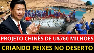 China Constrói uma MEGA FAZENDA de Peixes de $760 MILHÕES no DESERTO