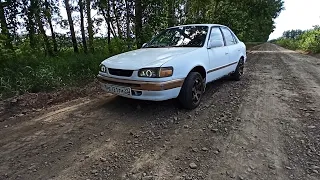 Потрепана, но не сломлена | Toyota Corolla 4WD AE114