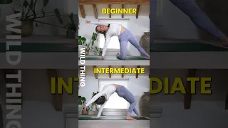 Comparing yoga poses: beginner and intermediate variations