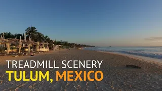 Tulum Beach Virtual Run - Beautiful Walking & Running Treadmill Scenery