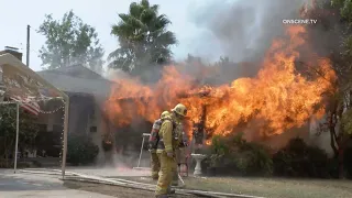 Man Rescued From Burning Home | Los Angeles