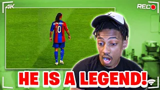 AMERICANS FIRST EVER REACTION TO RONALDINHO - MOMENTS IMPOSSIBLE TO FORGET