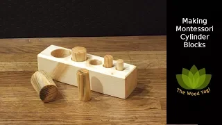 Making Montessori Cylinder Blocks - Sensory Educational Toy - Woodworking Project