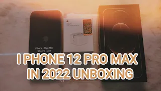 I Phone 12 Pro Max Gold Unboxing + Accessories | Aesthetic |