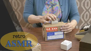 ASMR * Retro Post Office Role Play * Weighing, Wrapping Packages, Stamping * Crinkles (Soft Spoken)