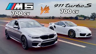 PORSCHE 911 TURBO S STAGE 2 VS BMW M5 STAGE 2