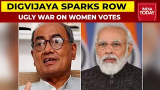 Digvijaya Singh: Women Over 40 Impressed By PM Modi, Not Jeans-Clad Girls | Ugly War On Women Votes