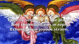 Best-Loved Christmas Carols ~ Les Anges dans nos campagnes (with sing-along lyrics)