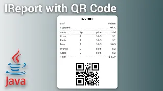 How to Print Report with QR Code using IReport with Java Swing
