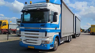 V737 Scania R480 6x2/4 Highline Euro5 - Manual - Lucht Geveerd - SchuifzeilenBak 7.25m + Aanhanger