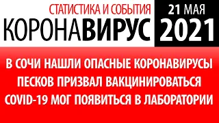 21 мая 2021: статистика коронавируса в России на сегодня