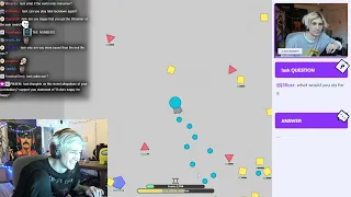 XQC PLAYS DIEP.IO While His AI Answers Questions
