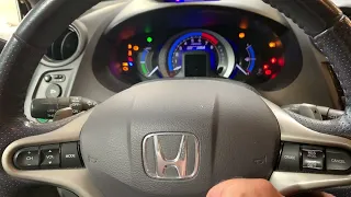 Honda Insight 2011 service reset