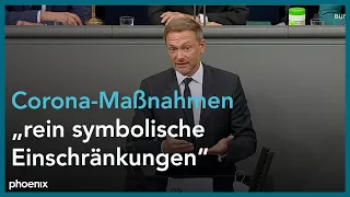 Christian Lindner (FDP) bei der Generaldebatte zum Bundeshaushalt 2021 am 09.12.20