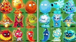 Random 30 RED vs BLUE Plants - Who Will WIn? - PvZ 2 Plant vs Plant