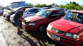 VISITAMOS UM LEILÃO COM CARROS APARTIR DE R$ 900,00!