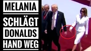 Melania Trump schlägt Donalds Hand weg ANALYSE Körpersprache
