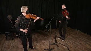 4-18-21 Bedtime With Bach - Sandy McDonald, violin, Thomas McDonald, viola, & Joanna Klett, piano