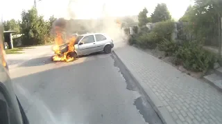 OSP Nałęczów | Pożar samochodu