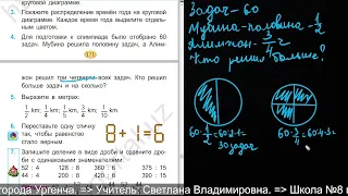 Круговая диаграмма 3 клас матем стр171 172