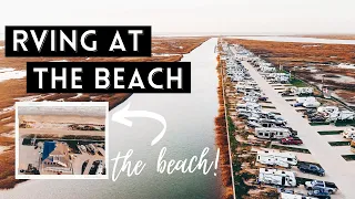 RVing at the BEACH! // Blue Water RV Resort Freeport, TX