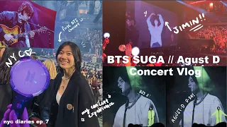 BTS Suga Agust D Concert Experience D-Day Tour and Jimin! 💜 How to get cheap Kpop Tickets / NYC Vlog