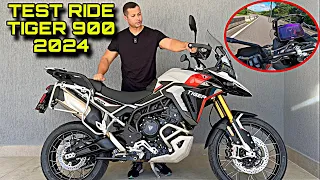 TEST RIDE NOVA TIGER 900 RALLY PRO 2024 - ACABOU A VIBRAÇÃO? MOTOR GANHOU MAIS POTÊNCIA E TORQUE.