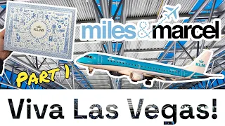 In der KLM Business Class von Hamburg nach Amsterdam | Viva Las Vegas Teil 1 | Miles & Marcel
