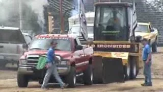 DODGE CUMMINS DESTROYS FRAME @ DIESEL TRUCK PULL