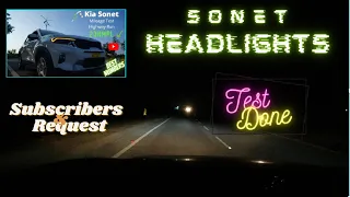 Crazy headlights | Fully impressed | Sonet Headlights check & Review