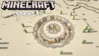 Minecraft Peaceful Longplay - Relaxing Adventure, Easy Underground Desert House (No Commentary) 1.17