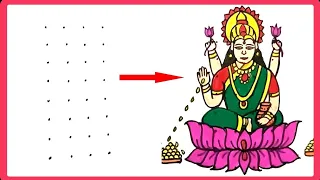 goddess lakshmi devi drawing / how to draw lakshmi mata easy step by step / navratri special drawing