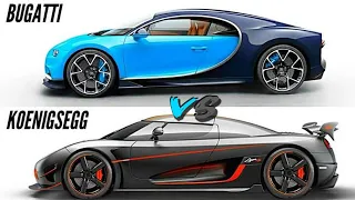 2020 Koenigsegg Agera RS VS 2018 Bugatti Chiron - World’s Fastest Cars!!