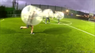 Massive hits in zorb football