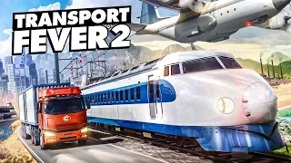 Transport Fever 2 - Транспортная Лихорадка. #3. Трамвай и кораблики