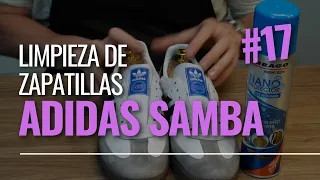 Limpieza de zapatillas Adidas Samba blancas